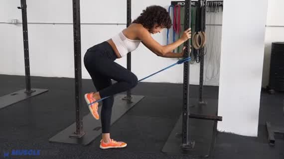 Band Glute Kickback