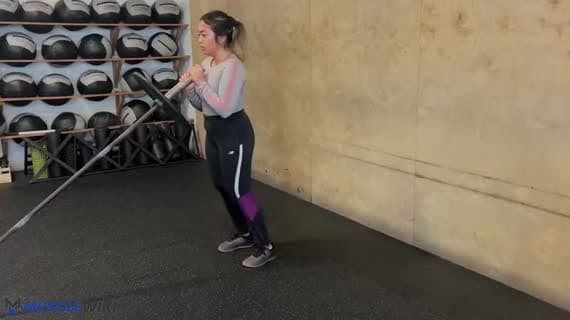 Landmine Goblet Lateral Lunge