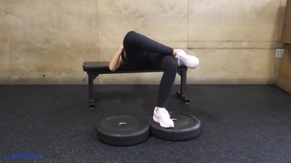Bodyweight Figure Four Heels Elevated Hip Thrust