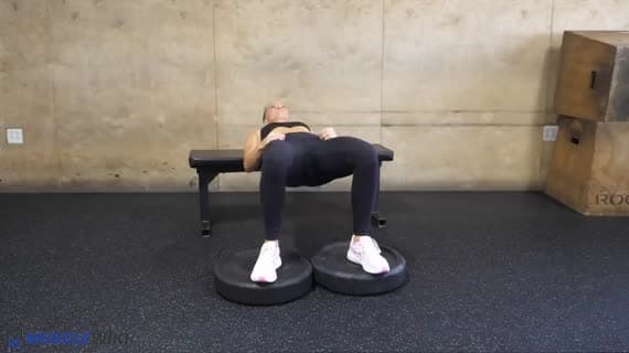 Bodyweight Heels Elevated Hip Thrust