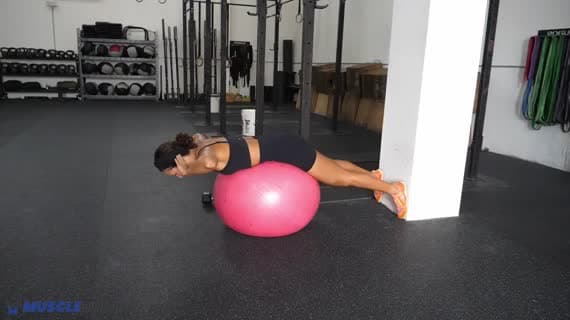 Bodyweight Stability Ball Hyperextension