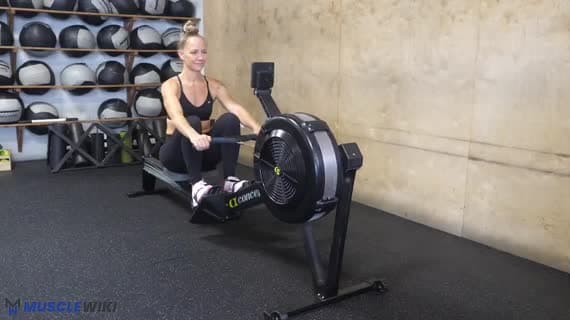 Cardio Row Erg Rower Four Stroke Sprint Start