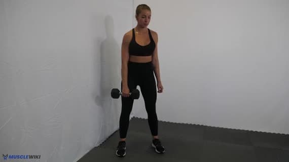 Dumbbell Cross Body Romanian Deadlift