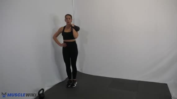 Kettlebell Front Rack Single Arm Lateral Lunge