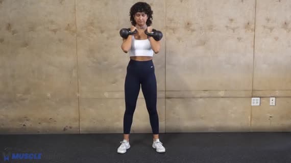 Kettlebell Front Rack Squat