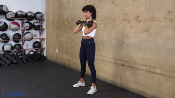 Kettlebell Front Rack Squat
