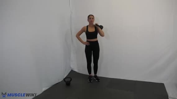 Kettlebell Single Arm Front Rack Forward Lunge