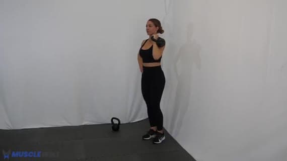 Kettlebell Single Arm Front Rack Forward Lunge