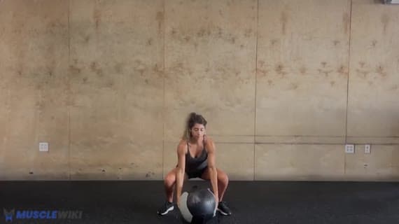 Clean Et Développé Puis Slam Au Ballon Médicinal
