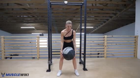 Medicine Ball Hang Clean And Press
