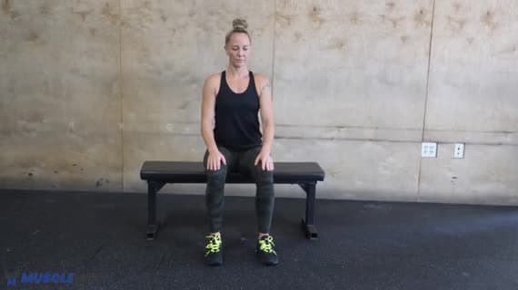 Glute Hip Rotator Stretch 2 Seated