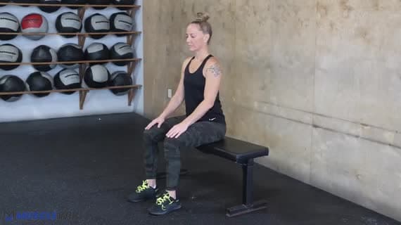Glute Hip Rotator Stretch 2 Seated
