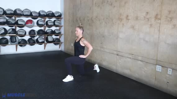 Hip Flexor Stretch Kneeling Lunge 2