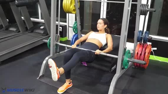 Smith Machine Single Leg Hip Thrust