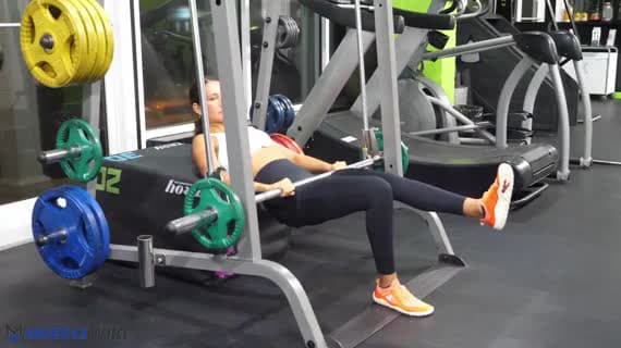 Smith Machine Single Leg Hip Thrust