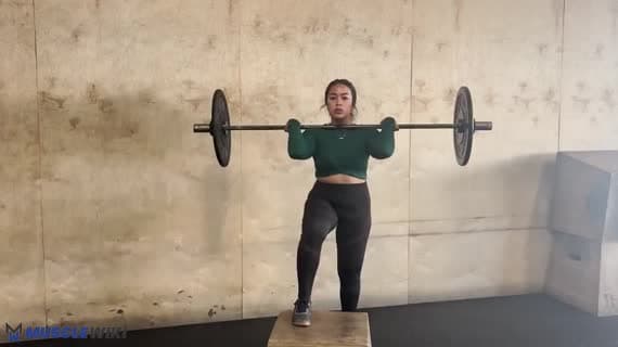 Barbell Front Rack Step Up