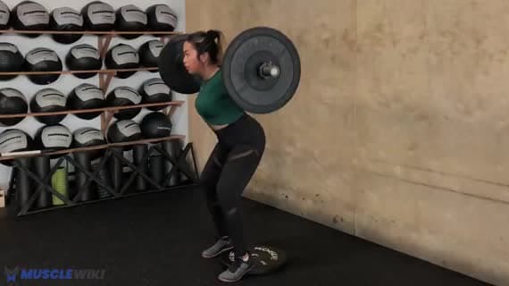 Barbell Heels Up Back Squat