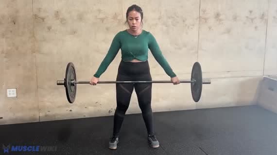 Barbell Snatch Grip Romanian Deadlift