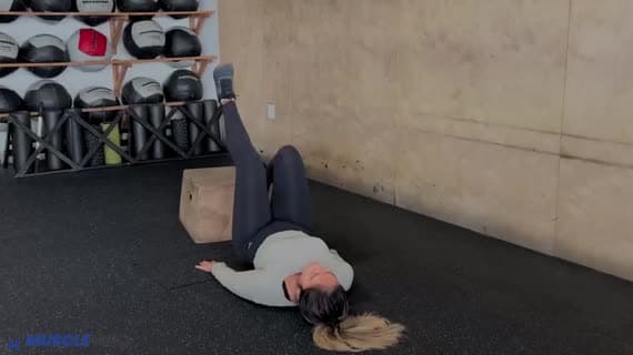 Bodyweight Feet Elevated Single Leg Glute Bridge