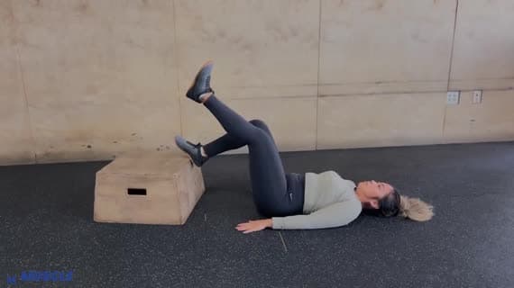 Bodyweight Feet Elevated Single Leg Glute Bridge