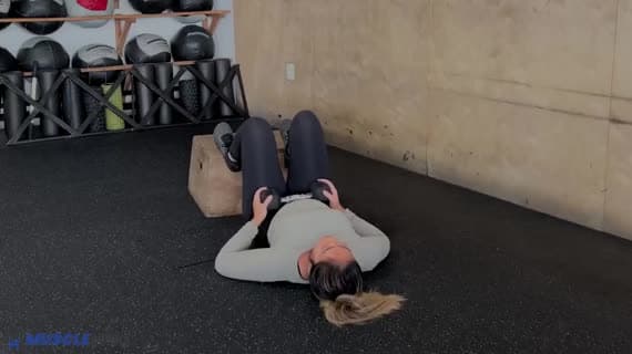 Dumbbell Feet Elevated Glute Bridge