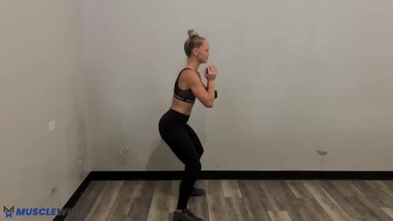 Dumbbell Goblet Pulse Squat