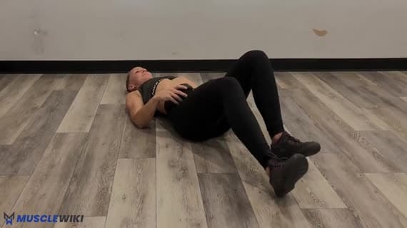 Dumbbell Staggered Glute Bridge