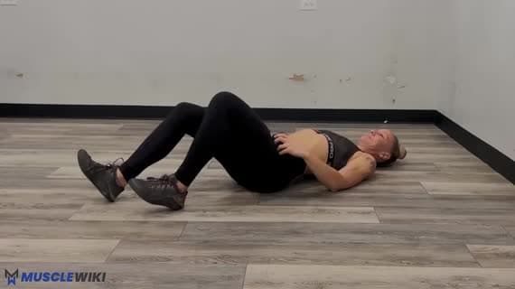Dumbbell Staggered Glute Bridge