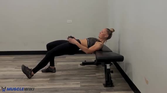 Dumbbell Staggered Hip thrust