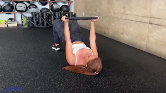 Plate Glute Bridge to Chest Press