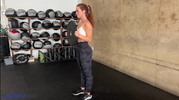 Plate Reverse Lunge