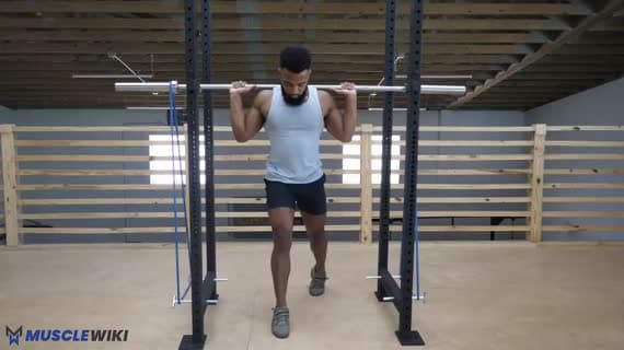 Barbell Banded Split Squat