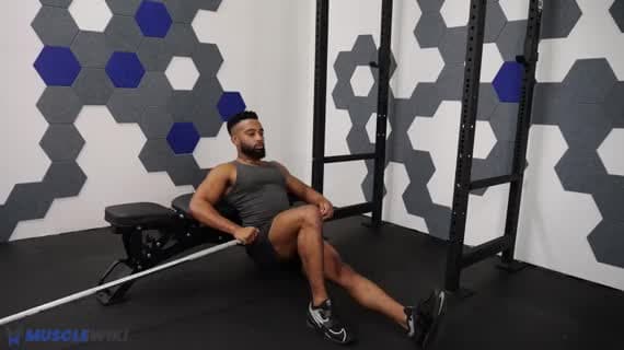 Hip thrust a una gamba con landmine