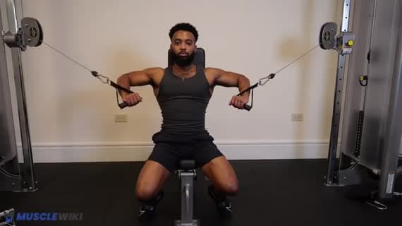 Cable Decline Alternating Bench Press