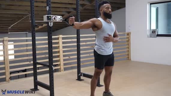 Cable Standing Single Arm Chest Fly