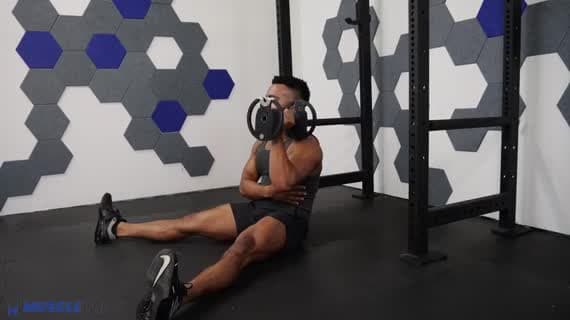 پرس Z تک‌دست با دمبل
