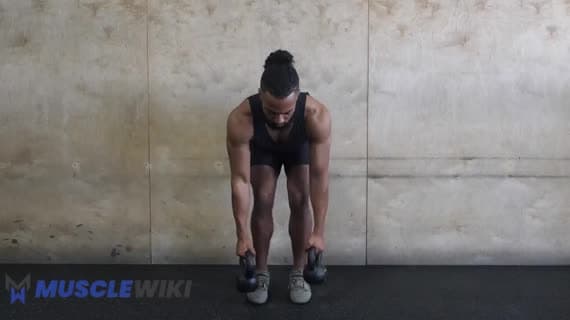 Rematore con kettlebell