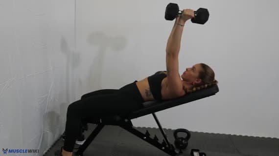 Dumbbell Incline Skullover