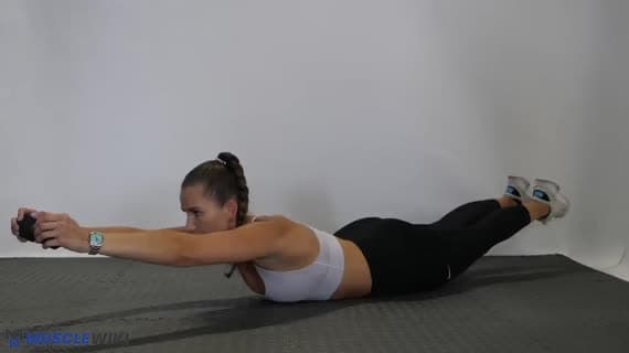 Dumbbell Superman Hold