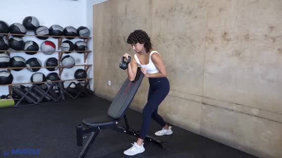 Kettlebell Preacher Curl