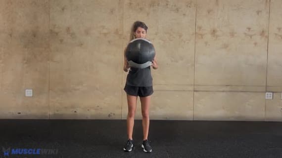 Medicine Ball Reverse Lunge