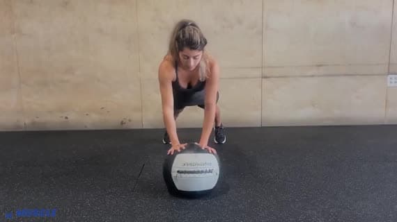 Medicine Ball Walkover Pushup