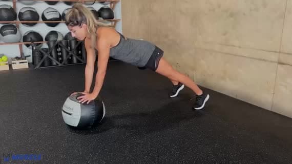 Medicine Ball Walkover Pushup