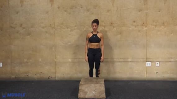 Bodyweight Step Up Knee Drive