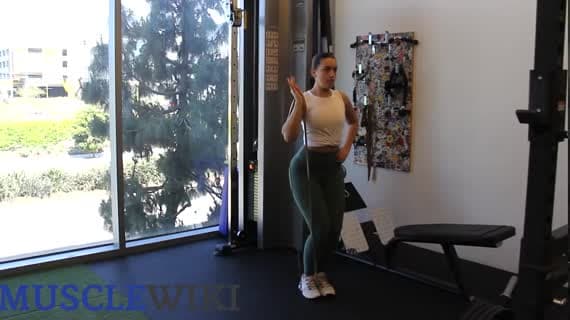 Band Single Arm Overhead Press