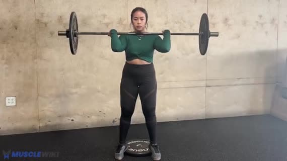 Barbell Heels Up Front Squat