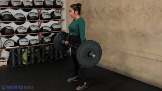 Barbell Snatch Grip Romanian Deadlift