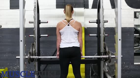 Smith Machine Standing Shrugs