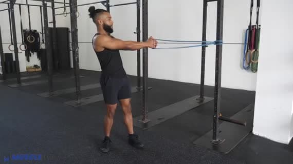 Skręt tułowia z gumą oporową