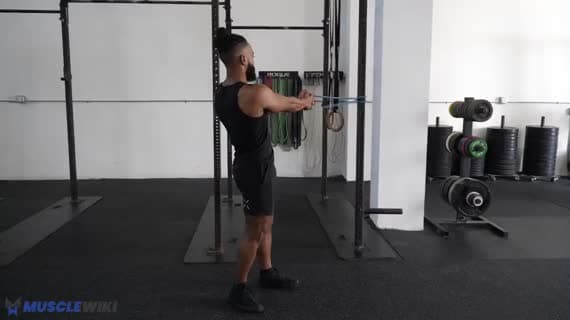 Skręt tułowia z gumą oporową